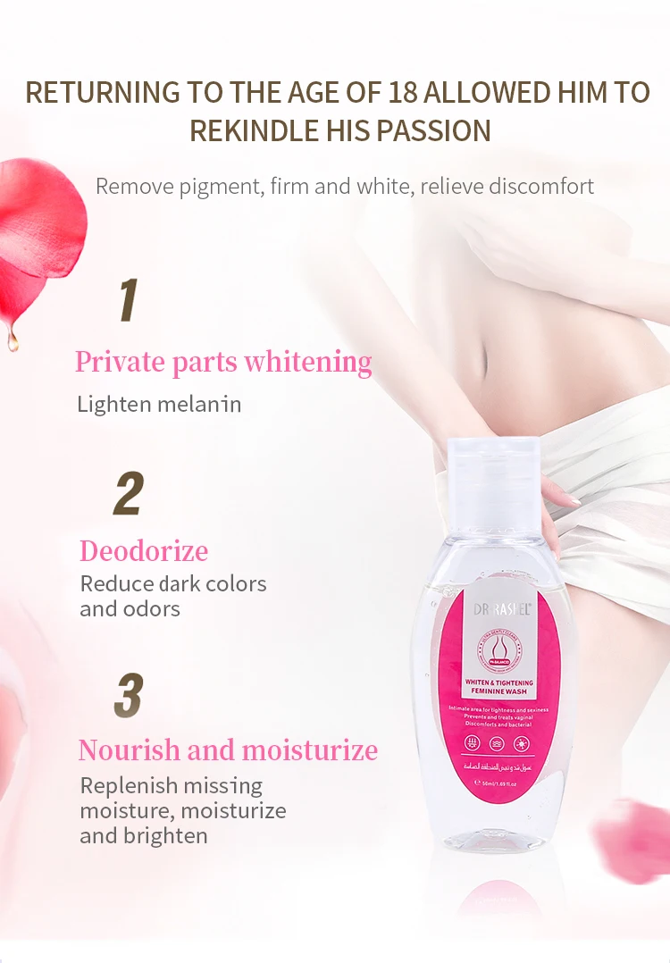 Portable DR RASHEL Whiten and Tightening Feminine Wash for Private Parts