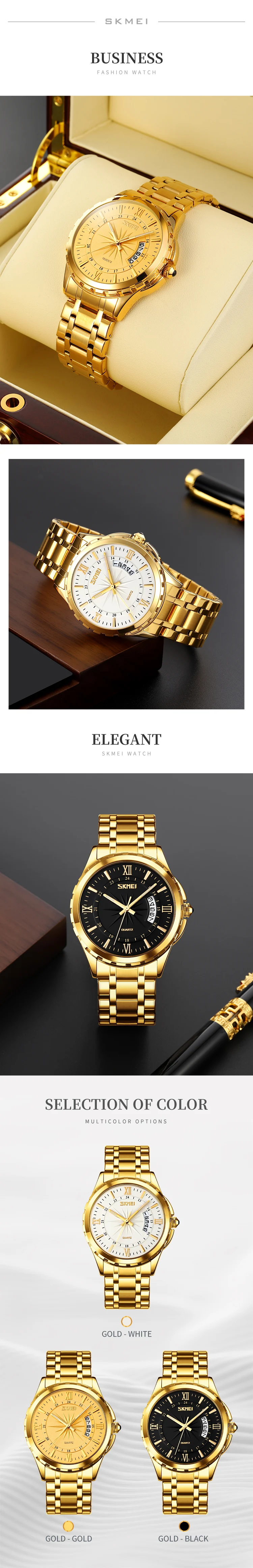 Skmei 9069 Oem Wholesale Business Men's Wrist Quartz Watch Waterproof ...