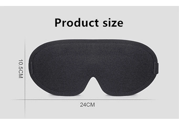 Custom Removable Memory Foam Eyelash Adjustable Sleeping Face Deep Cup Ice Silk 3D Sleep Eye Mask for Eye Lashes