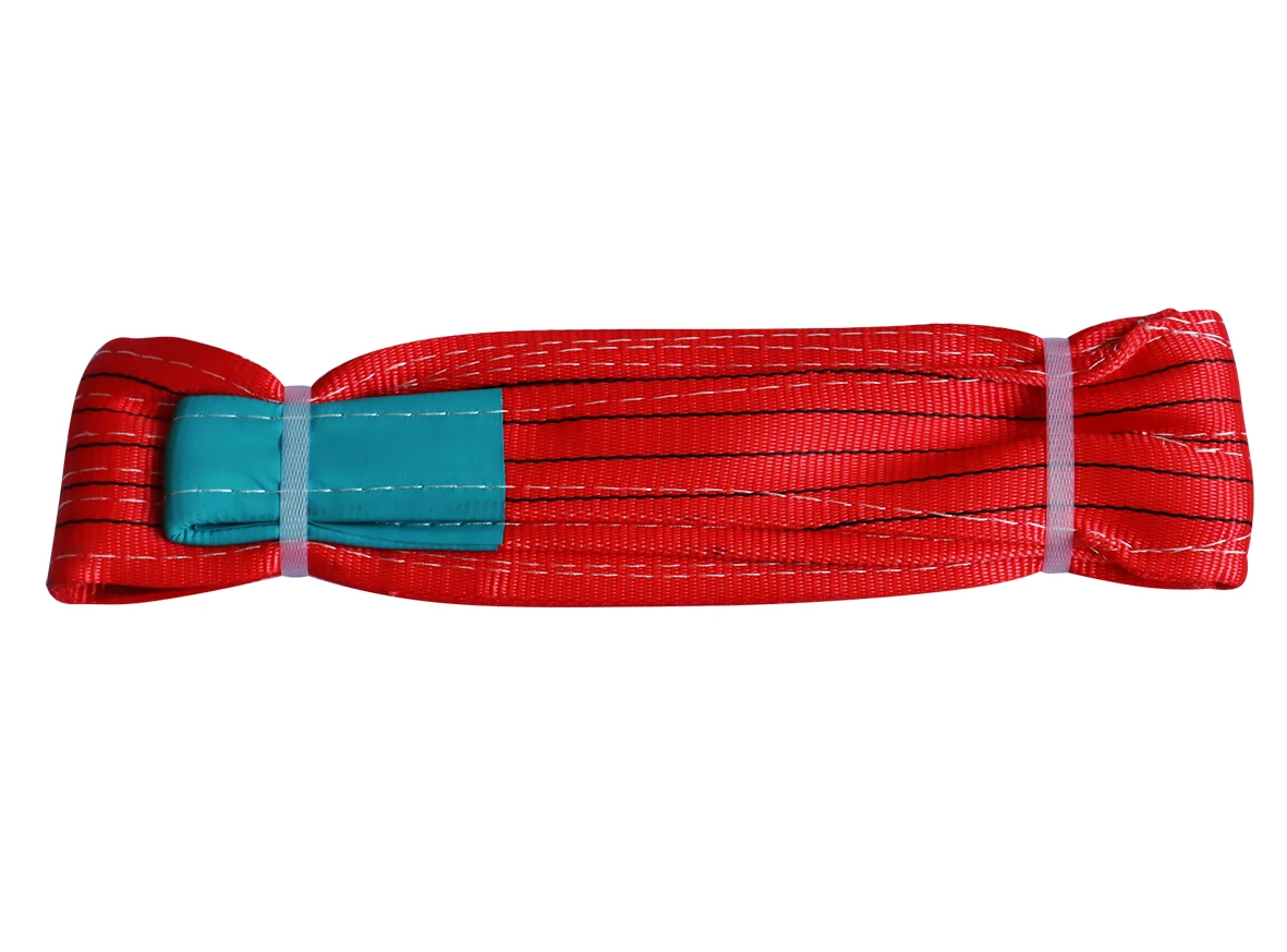 Flat bing Sling Color Code Lifting Belt Sling 8m,6m 10,15,30 Ton Pe