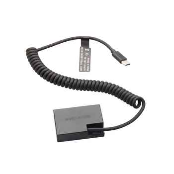 LP-E18 Dummy Battery + Type C Cable for Canon EOS 5D2 5D3 5D4 6D 6D2 60D 7D 7D2 70D 80D 90D 5DSR R R5 R6 detail image