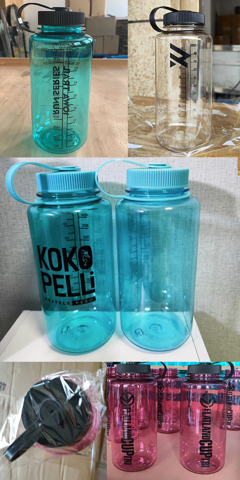 1000ml BPA FREE 32oz Travel Gym Water Bottle - Eco-friendly