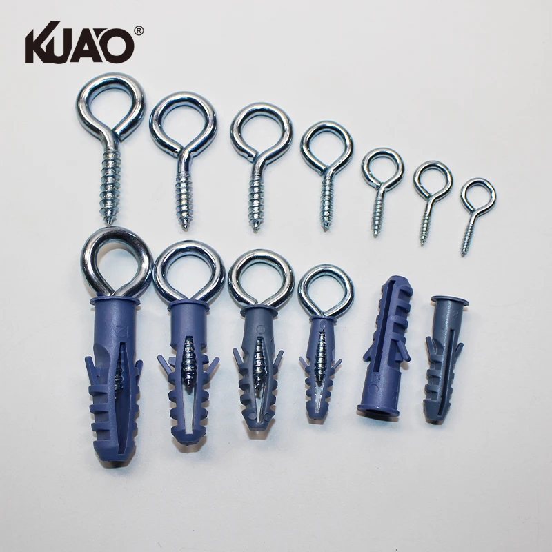 Eye Screws Metal HooksHeavy Duty Eyelet Eye Bolts Kit Used for Fastening and Fixing Wood Garden and Indoor and Outdoor Use