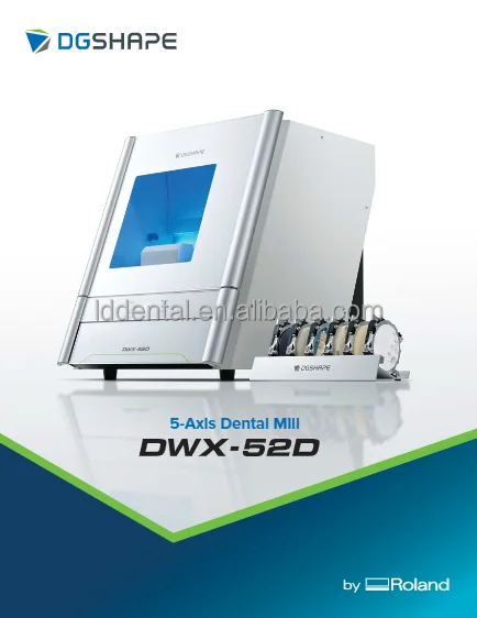 5 Axis Dental Machine Dry Mill Roland Dwx 52d Cad Cam Zirconia Milling ...