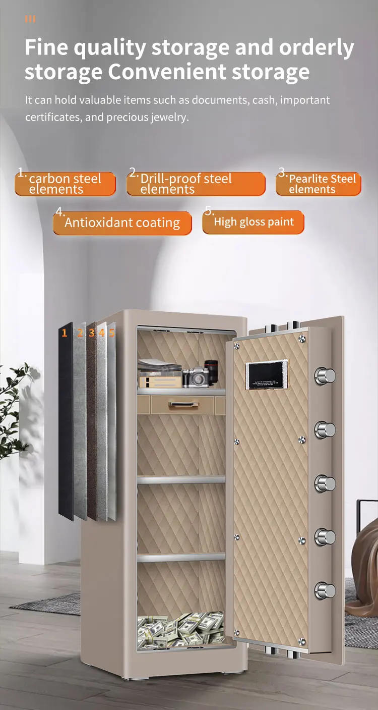 CEQSAFE TUYA APP WIFI  Anti-Theft Safe Box Steel Digital Safe Box with Strong Electronic Digital Lock for Home Safety supplier