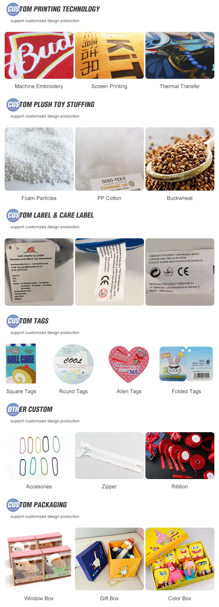 Yanxinanv 2025cm 7 Inch Claw Crane Machine Factory Stuffed Animal Toys