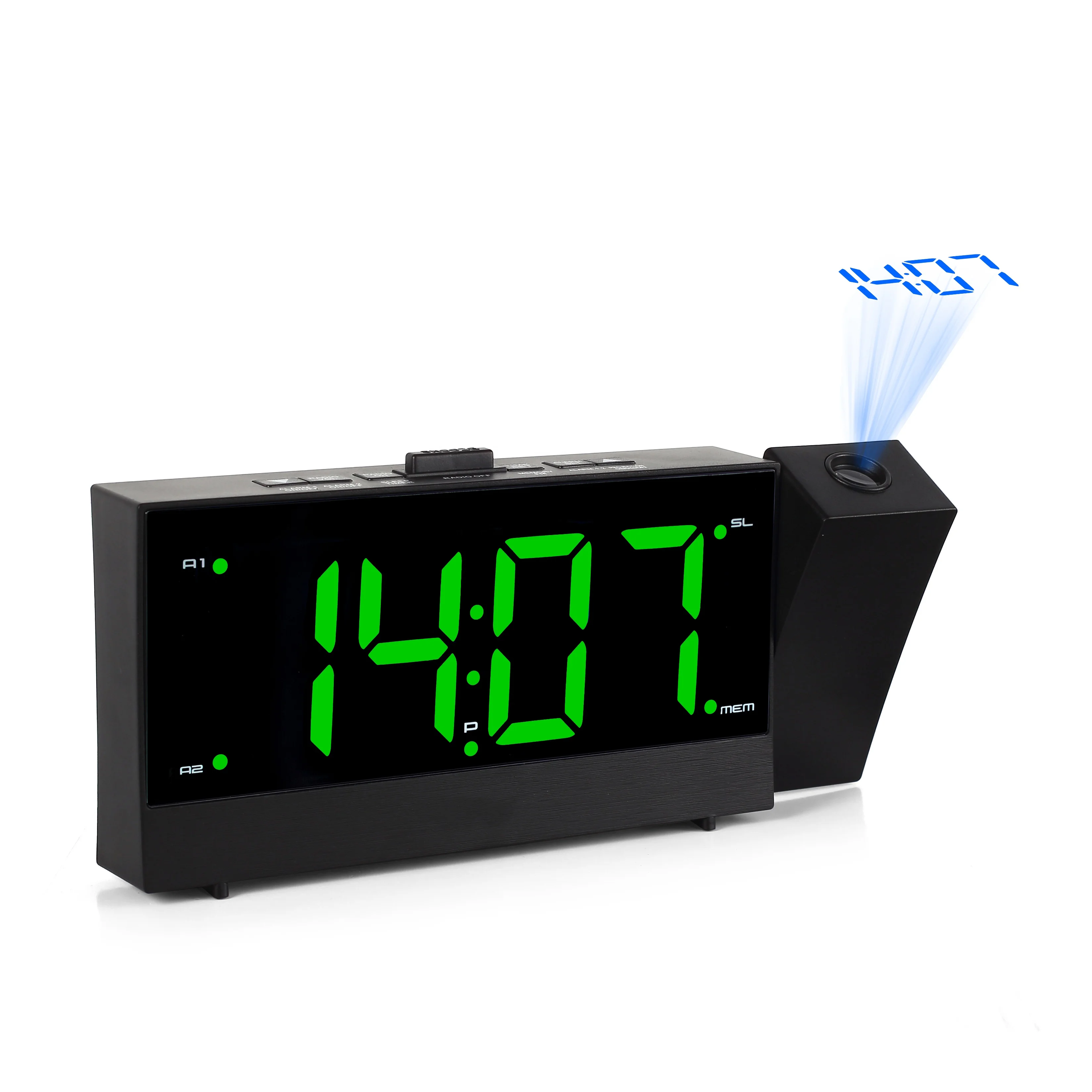 1.8" Led Digital Pll Fm Radio Projection Dual Alarm Clock Buy Pretty