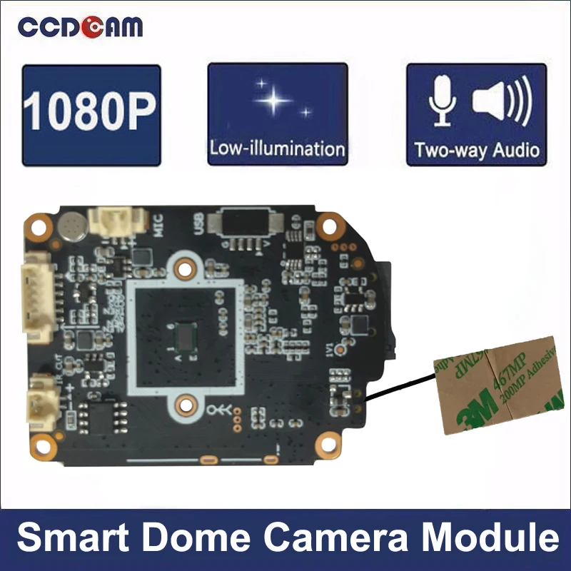 2MP Smart Wireless PTZ Dome WIFI Camera Module Auto Tracking with Tuya APP Alarm Push & Antenna Target Audience Consumers