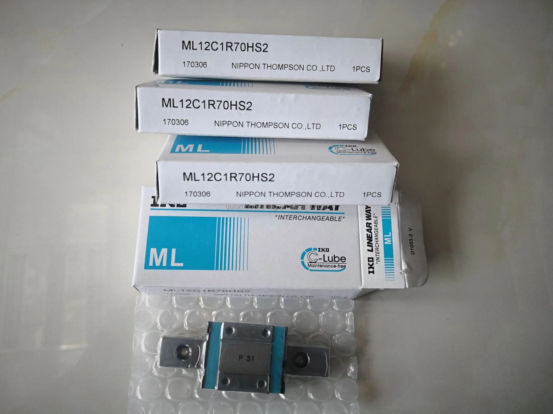 Original IKO Linear GuideWay Linear Guide Bearing ML12 ML12C1HS2 ML12C1R70HS2 Linear Guide Block