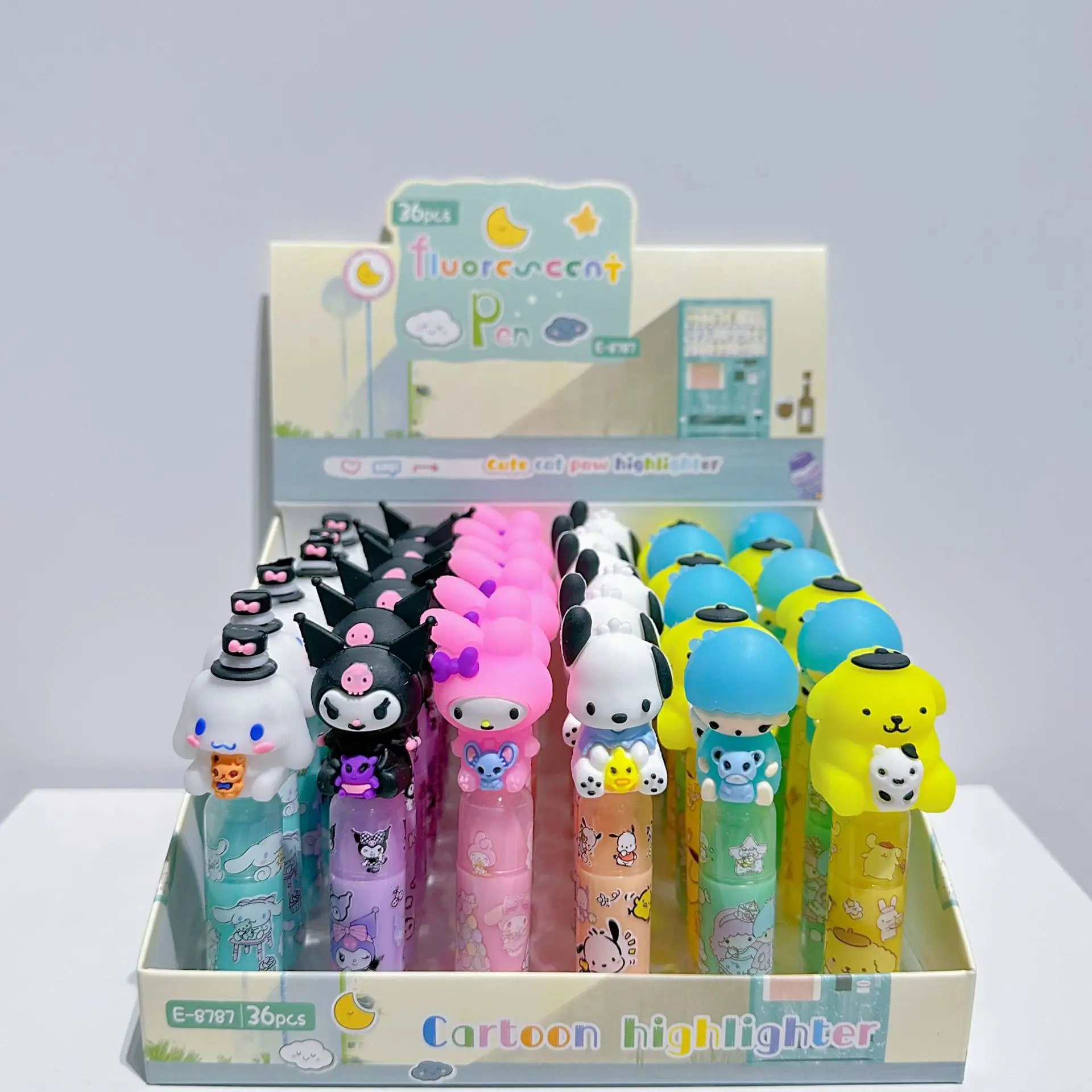 Kuromi Mymelody Cinnamoroll Pochacco Highlighter Kids Silicone ...