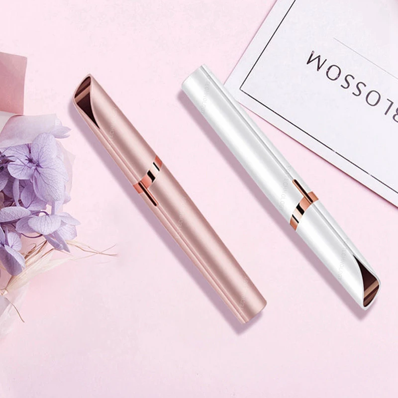 Частный бренд Портативный Женский бритвенный станок для бровей и носа с зарядкой от USB электрический триммер женщин удаление волос на