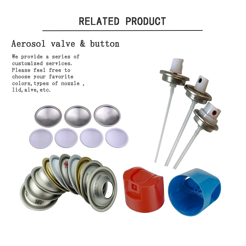Free Sample Different Sizes Aerosol Can Spray Bottle Men's Cleansing Shaving Foam Empty Aerosol Can Spray Bottle