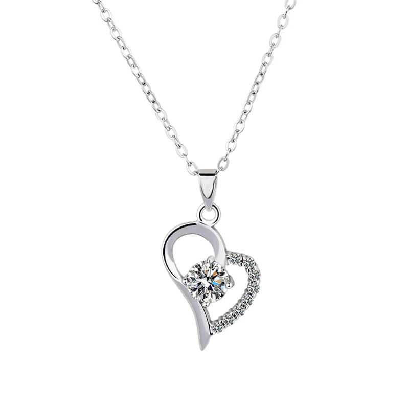 ★TATIANA★ Silver 925 heart ornament necklace NZ2108 61dcKICFqXL._UY1000_.jpg