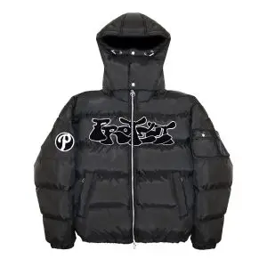 Salati Custom Designer Printed Oversized Zip up Warm Padded Quilt Bubble Puffer Winter Homme Snowboards Jacket Men's Down Coats gallery 3