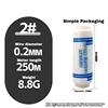 2# Diamètre du fil 0,2 mm, longueur 250 mètres
