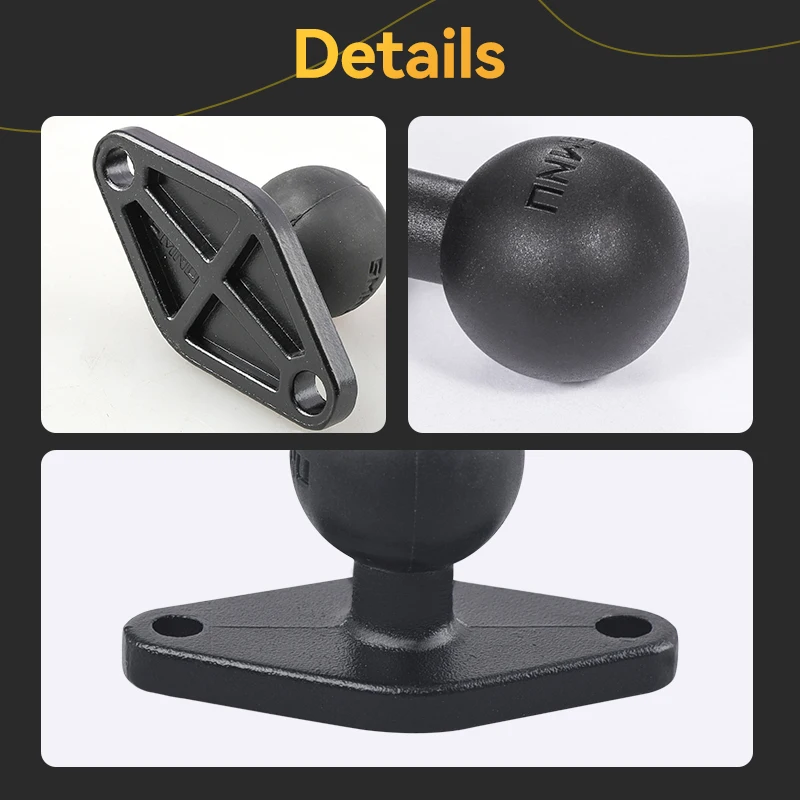 Mobile Phone Holder Motorcycle Ball Head Hose Phone Stand Holder for Motorcycle Phone Stand Rhombus Ball Head Base
