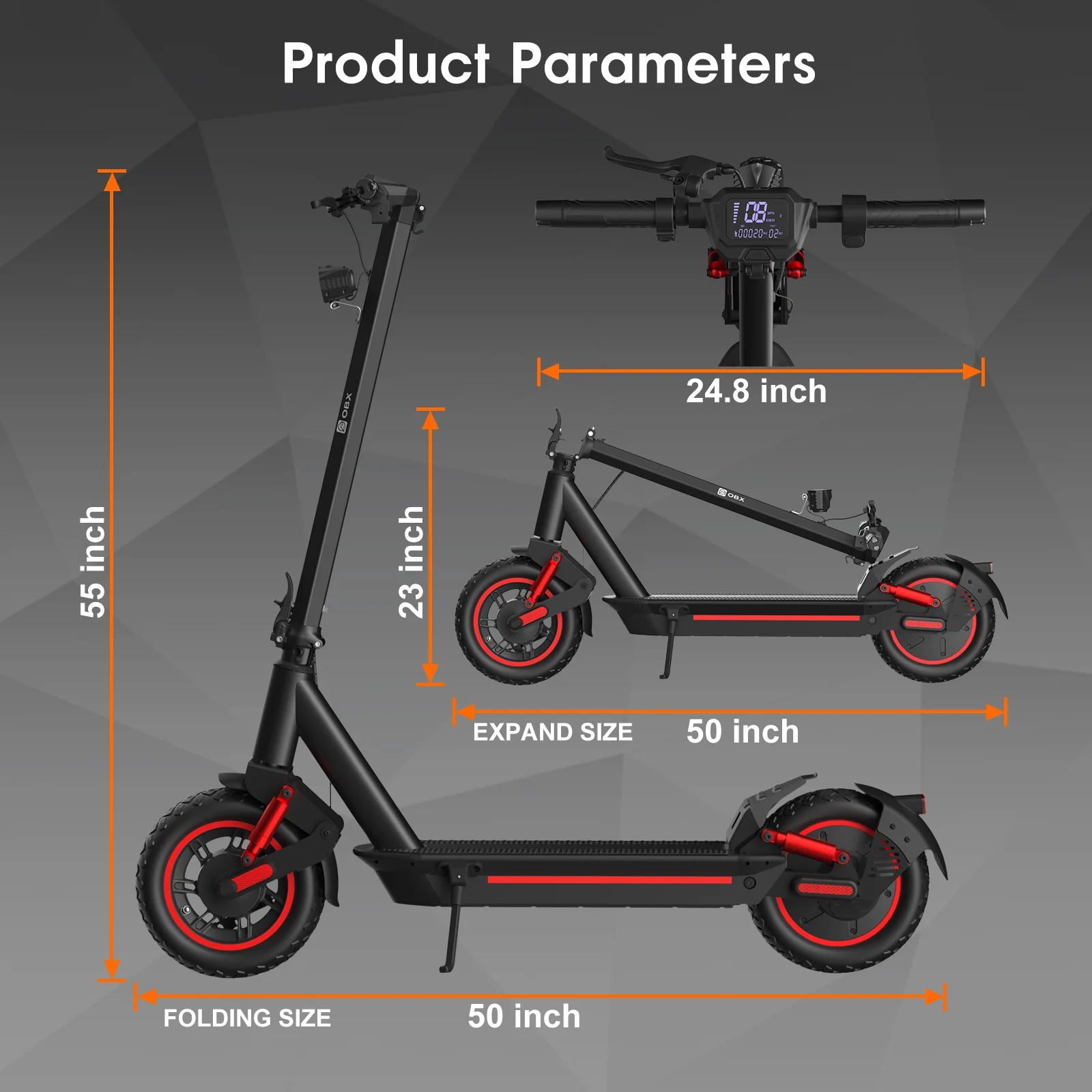 8.5 Inch 48V Motor Scooter 750w Foldable Electric Scooter Economy Two-Wheel Escooter Aluminum Alloy Max Load 150kg for Adults