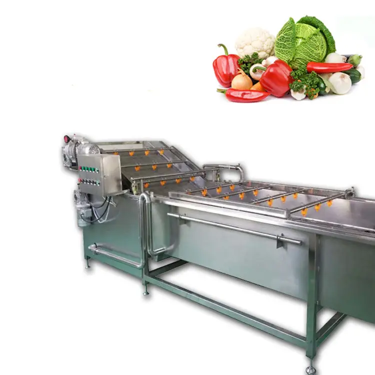 Multifunctional Broccoli Washer Double Bubble Apple Cleaner Ozone System Mussel Washing Equipment