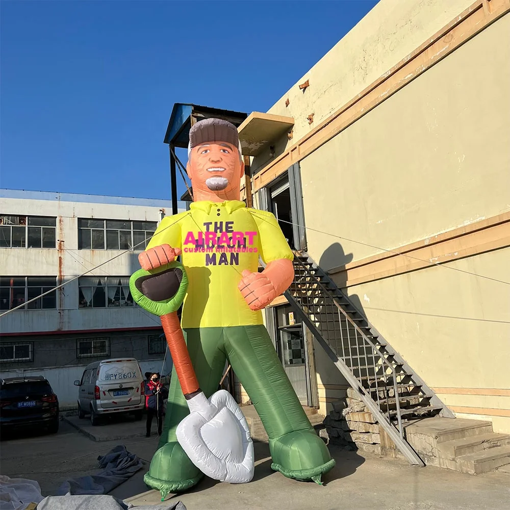 Factory Price Customize Inflatable Model Printing Inflatable Character Hand Shovel