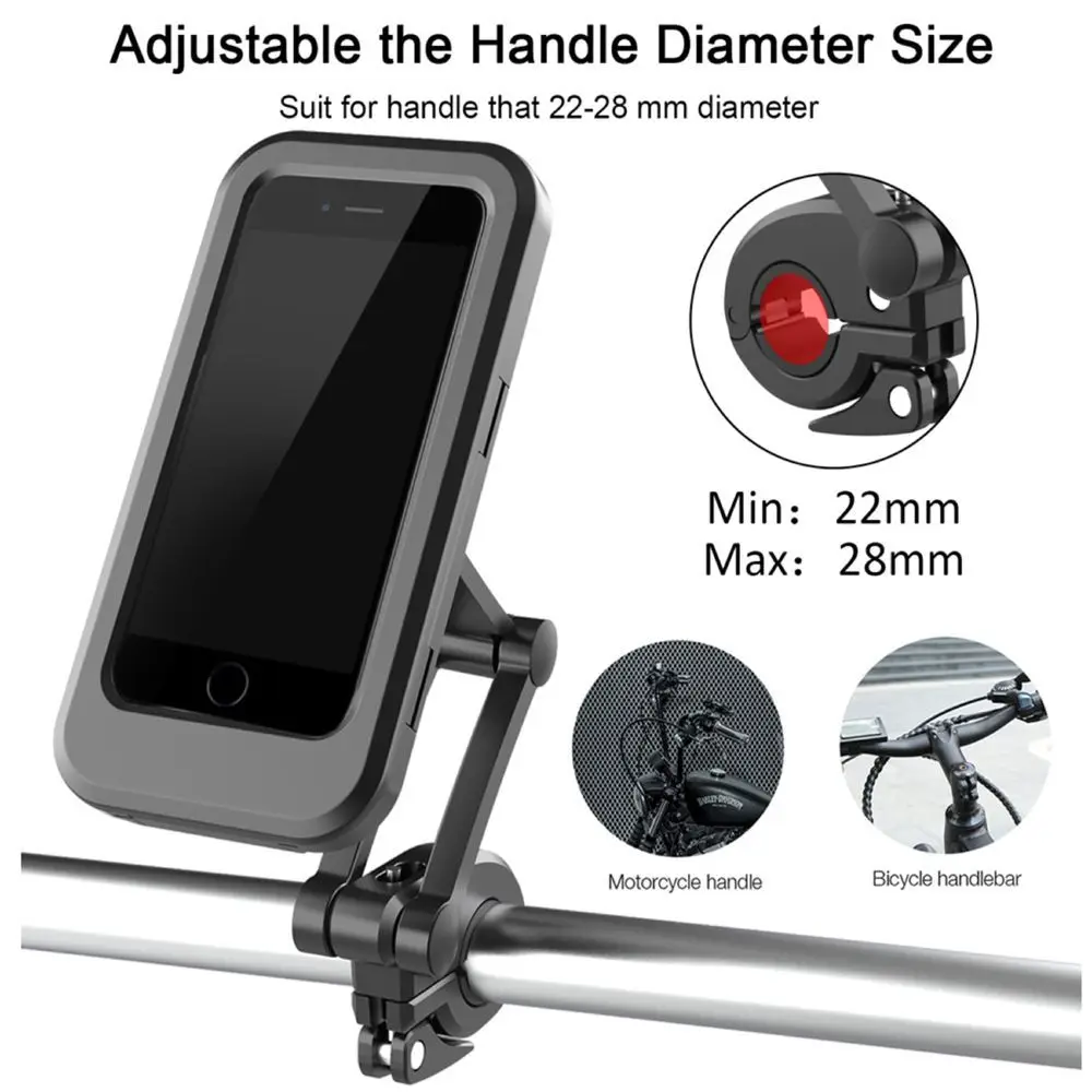 New Image Bicycle Motorcycle Phone Holder Waterproof Case