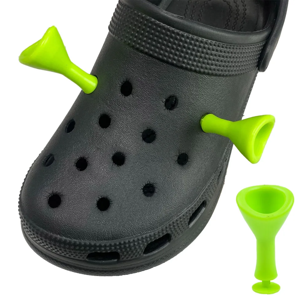 Conjunto De Orelha Shrek JIBITS Sticker crosc Sapato Fivela Para Pino De  Charme De Crocodilo