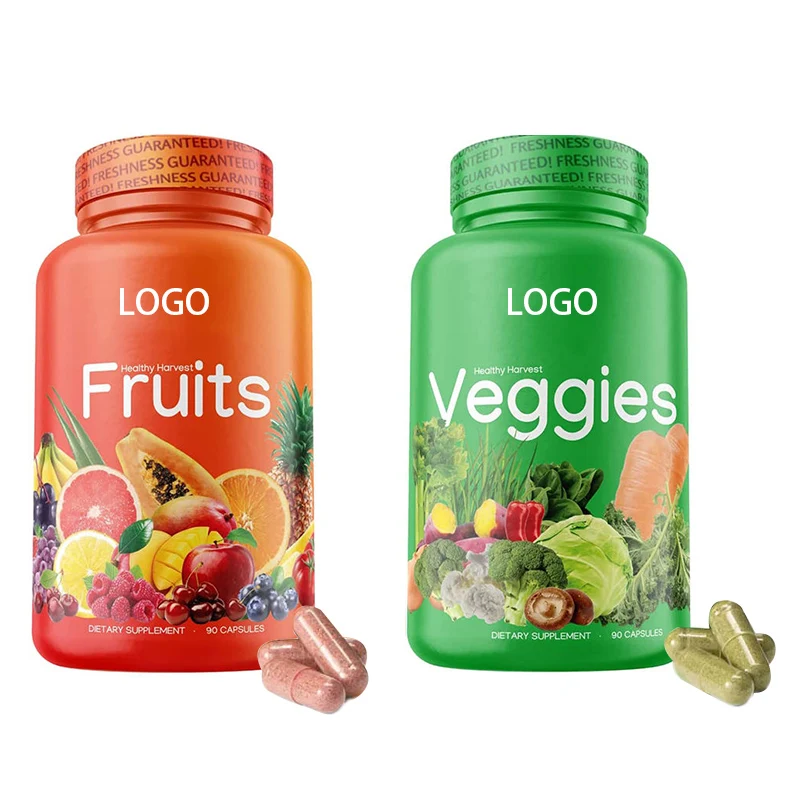 Whole Food Supplement Superfoods Fruits and Vegetables Capsules With Vitamins an
