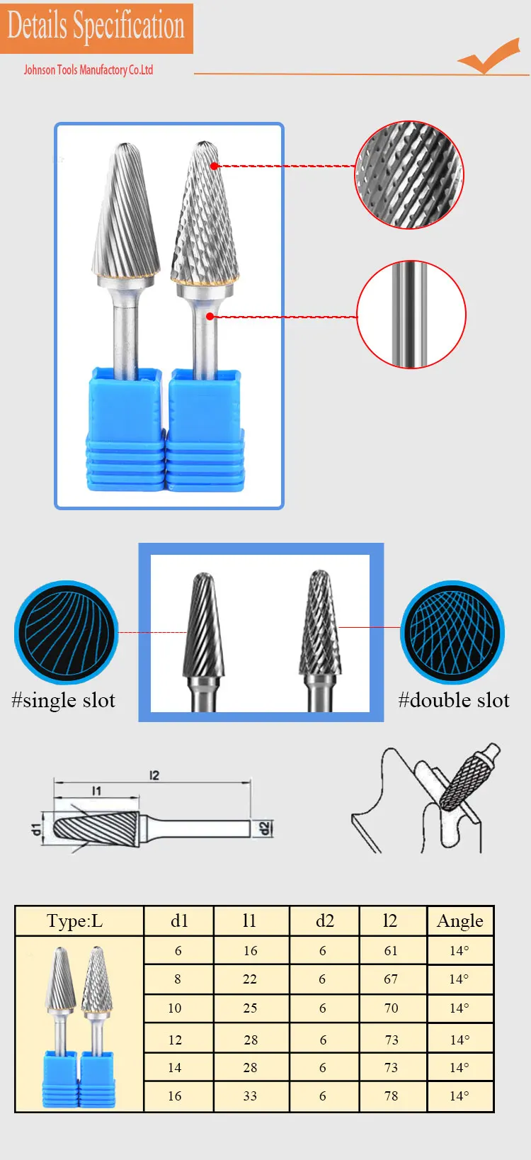 Good Factory L Type Price Tungsen Carbide Burrs For Metal Carving Buy