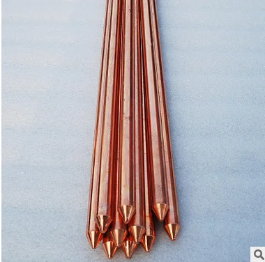 M8 Ground Pure Copper Earth Rod HV100 Hardness