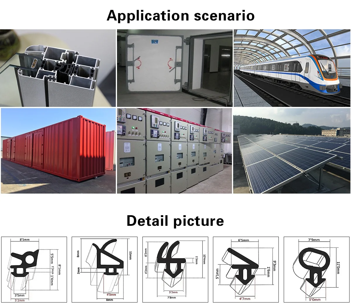 Applications of Door and Window Sealing Strips Applications of Door and Window Sealing Strips
