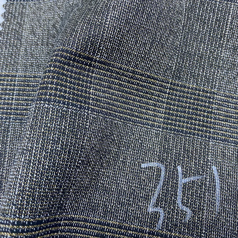 Товары Ready Ship, тканая ткань, полиэстер, вискоза, спандекс, пряжа, крашеная ткань из Индонезии, полиэстер, вискоза, подходящая ткань TR