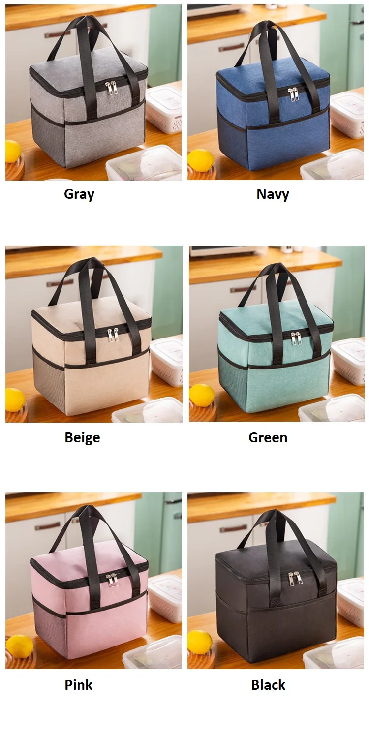 Large Size Insulated Lunch Bags Outdoor Portable Thicken Waterproof