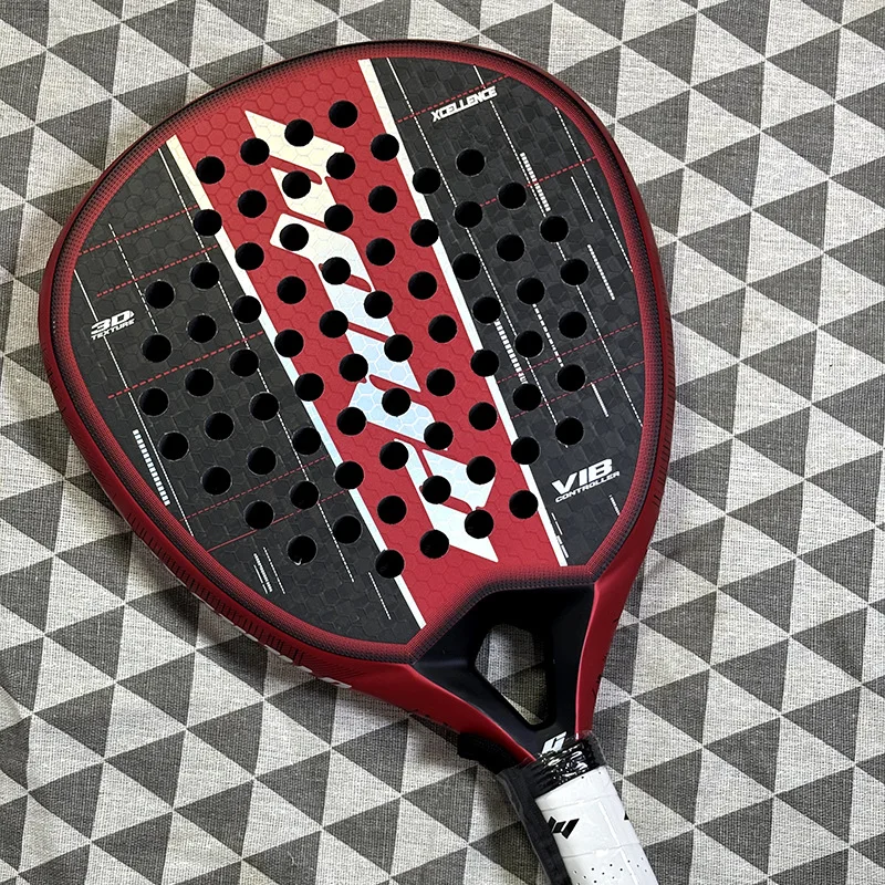 product professional custom logo premium 12k 18k carbon fiber paletas raquetas pelotas pala de padel approved adult padel paddles 38mm-2