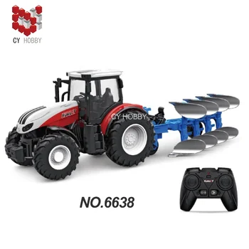 No.6638 hot selling RC farm trucks  1/24 2.4G 6CH Mini Remote control Farm tractor supply Toys for kids