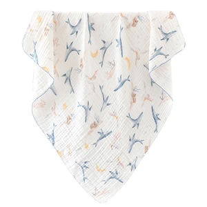 Muslin Baby Clothes Suction Bath Towel Pure Cotton High Combing Level 6 Softness Gauze Baby Blanket