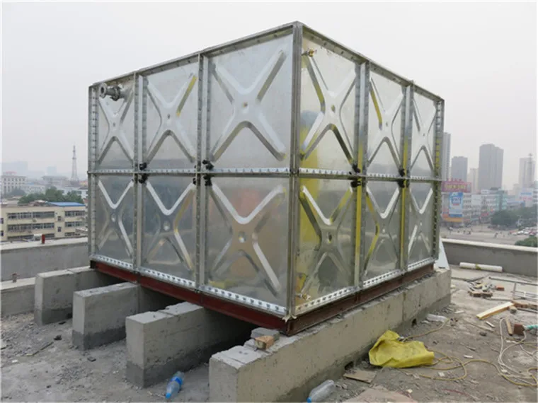 Factory Price Bolted Modular square Galvanized Steel Water Tank SMC Water tank