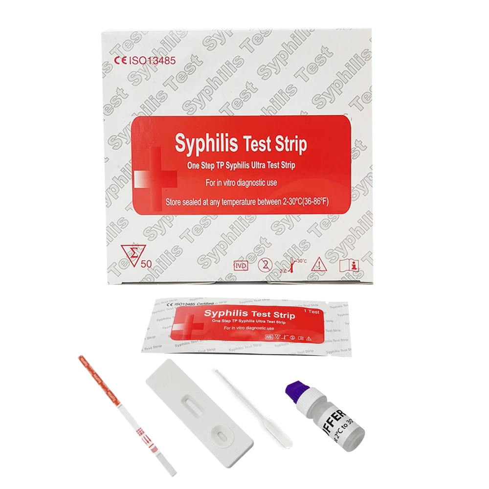 Medical Disposable Infectious disease 1 Step Quick Check 3.0 mm WB/Serum/Plasma Syphilis Test Cassette