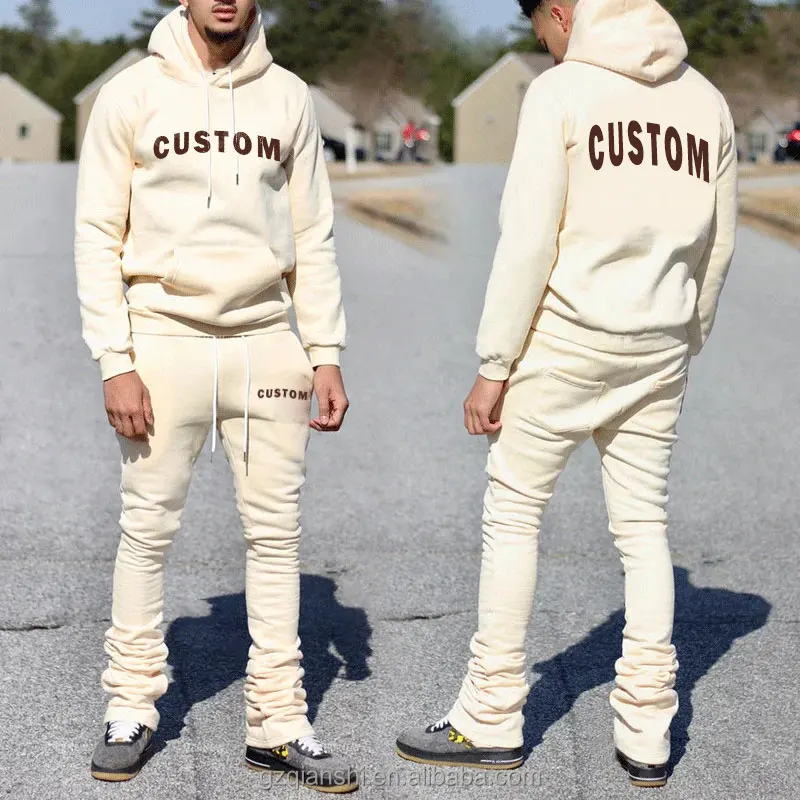 Qianshi Custom Oversized Sweatsuit Cotton Tracksuit High Quality