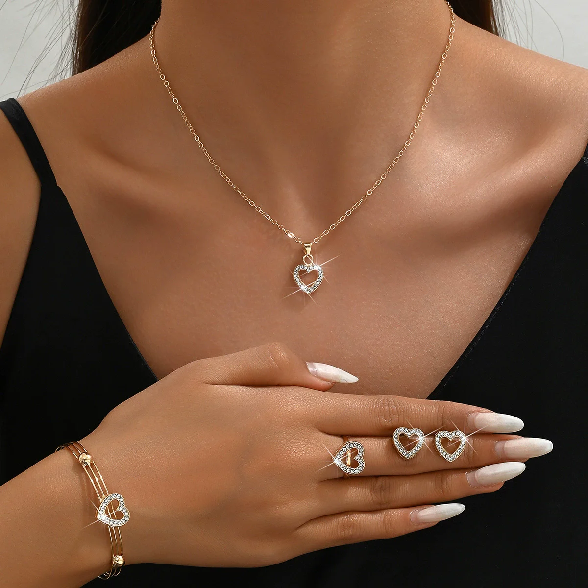 CWWZircons-Conjunto De Collar Y Pendient De Circonia Cúbica Para Novia, Accorios De Fita, Color Plateado, Joyería Para Novias, T037 - AliExprs