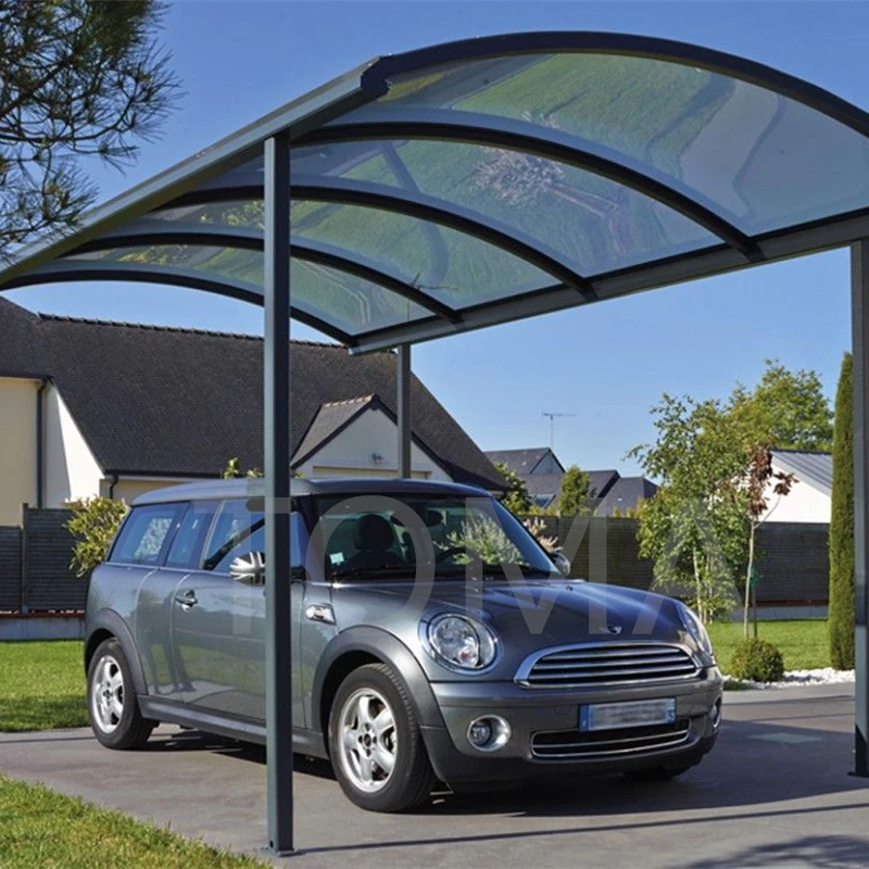 Strong Aluminum Structure Carport Free Standing Polycarbonate Roofing Car Parking Tent Metal Frame Canopy