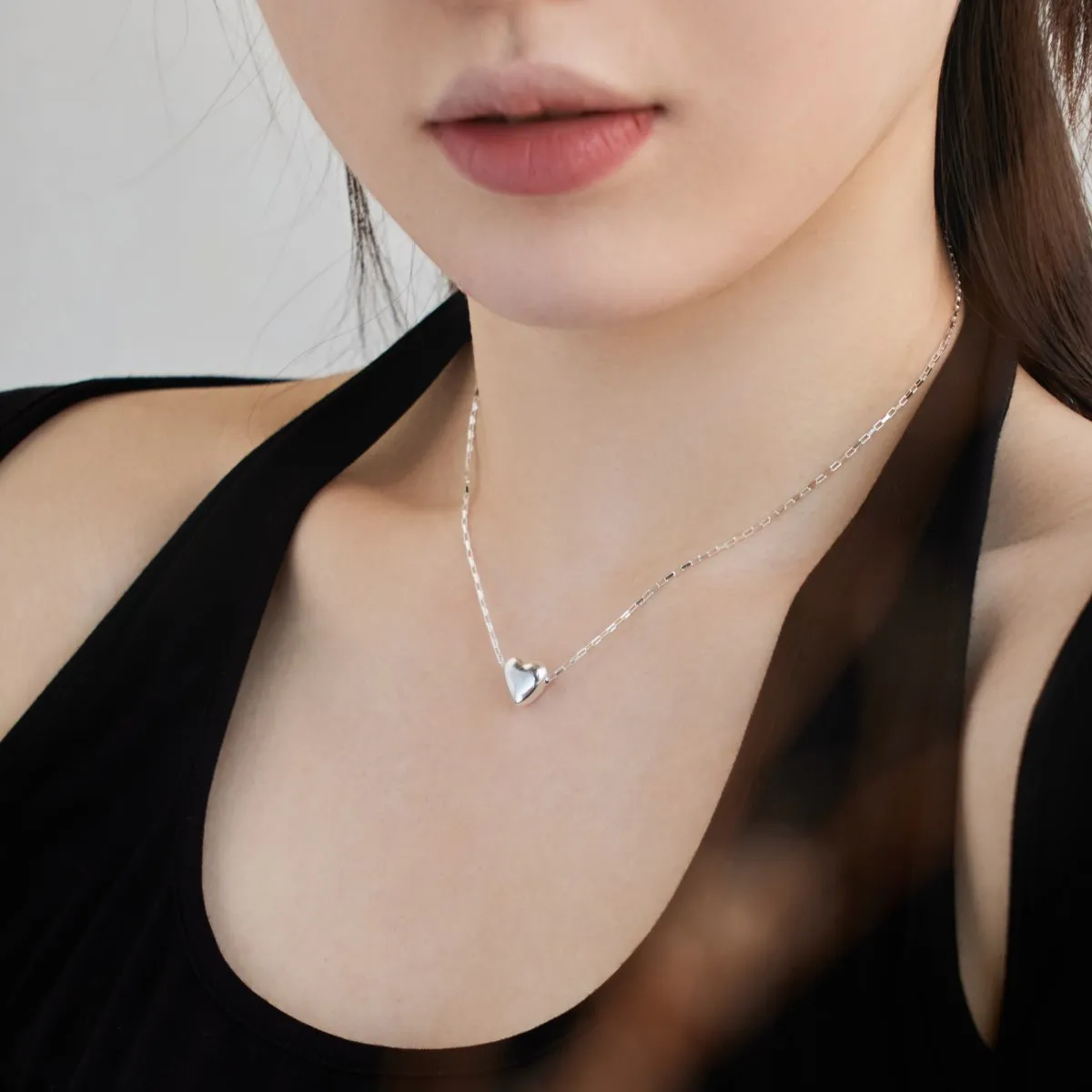 KAKODIY luxury design exquisite Korean style heart-shaped necklace 18K gold-plated jewelry 925 Sterling Silver accessories women's necklace detail 1