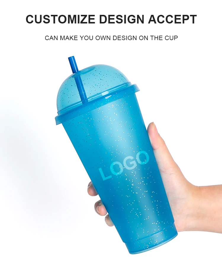 Plastic Ice Cold Drink Cups with Lids