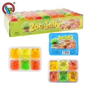 Custom 6 in 1 Fruit Shaped Fruit Jelly Cup Candy Confectionery Factory