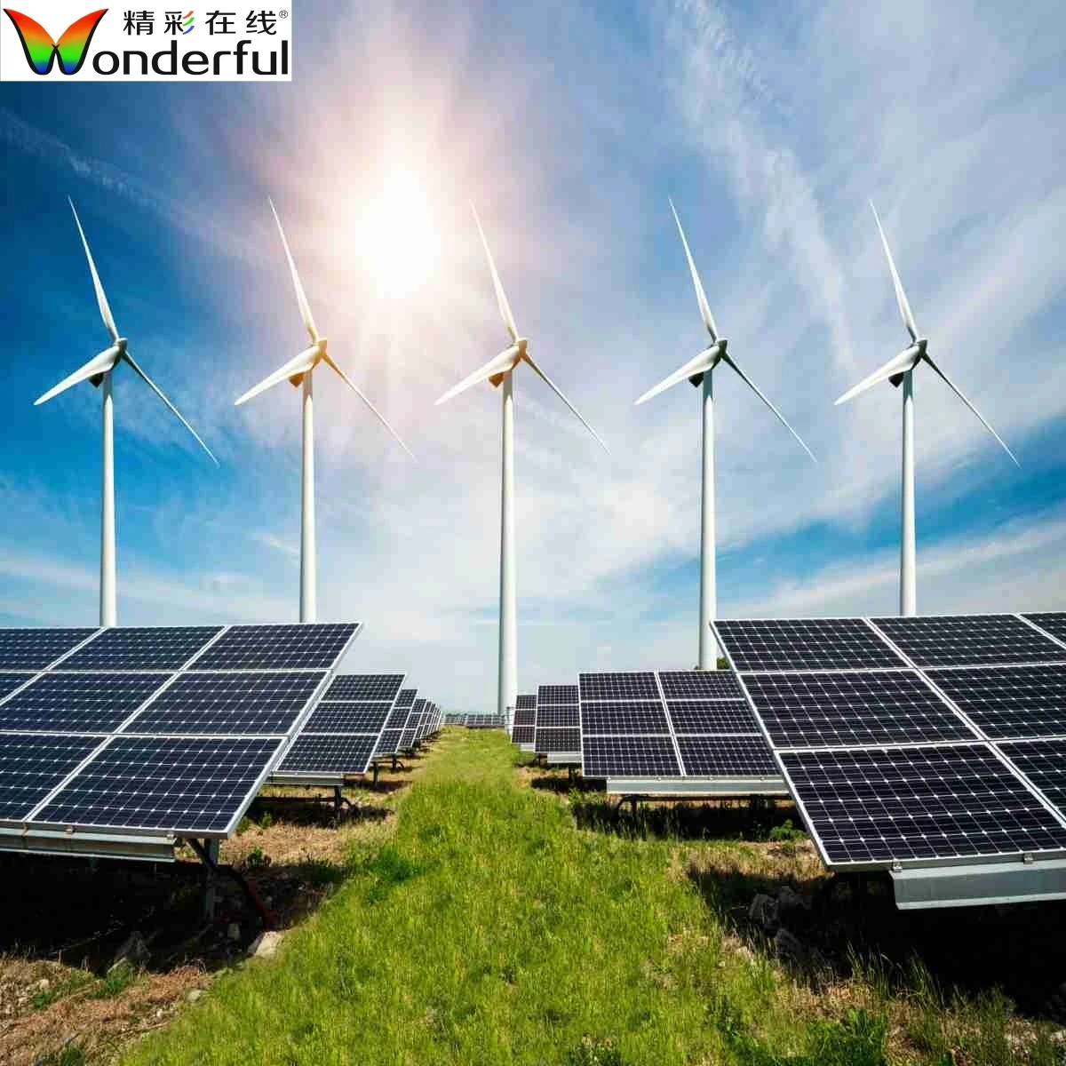 20KW 220V Wind Solar Hybrid Power System New Home Energy Free Generator ...