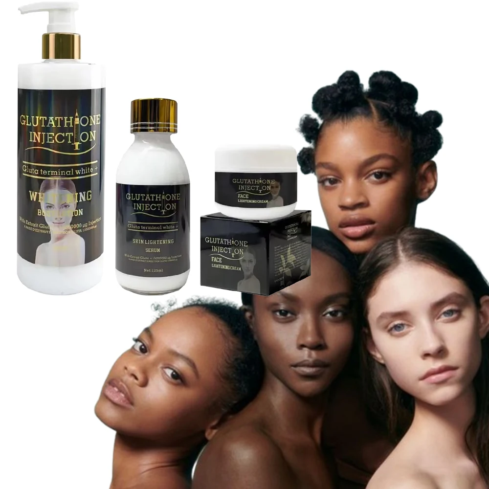 Gluta Terminal White+Set with Antioxidant Protection and Melanin Inhibition  Improvement Dark Spots Skincare Deeply Hydrates