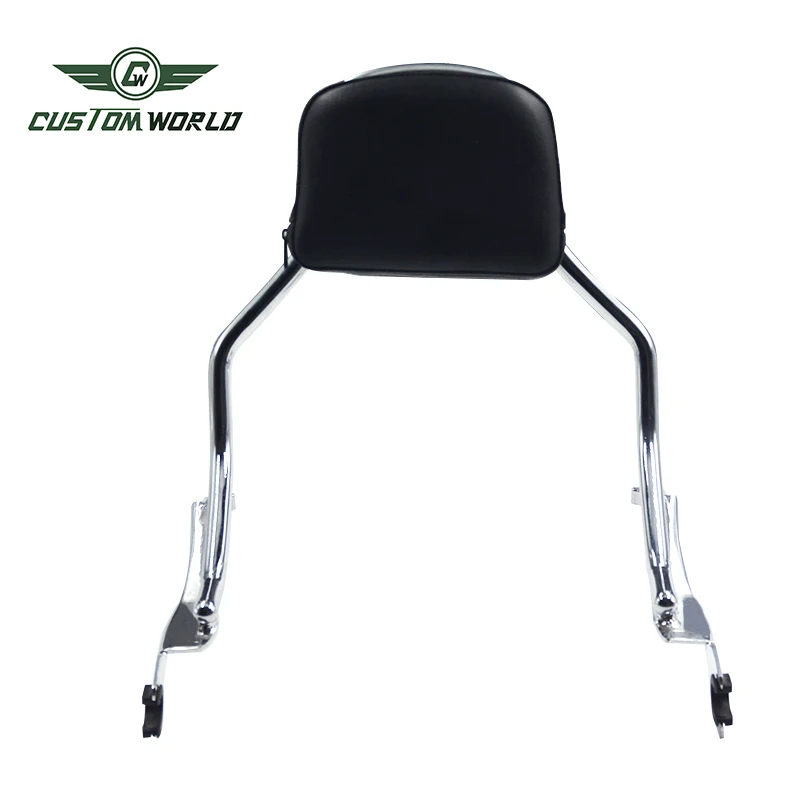 Black Sissy Bar Backrest Set For Harley Softail Breakout Fat Boy 2018-2023 21 22 - View #7