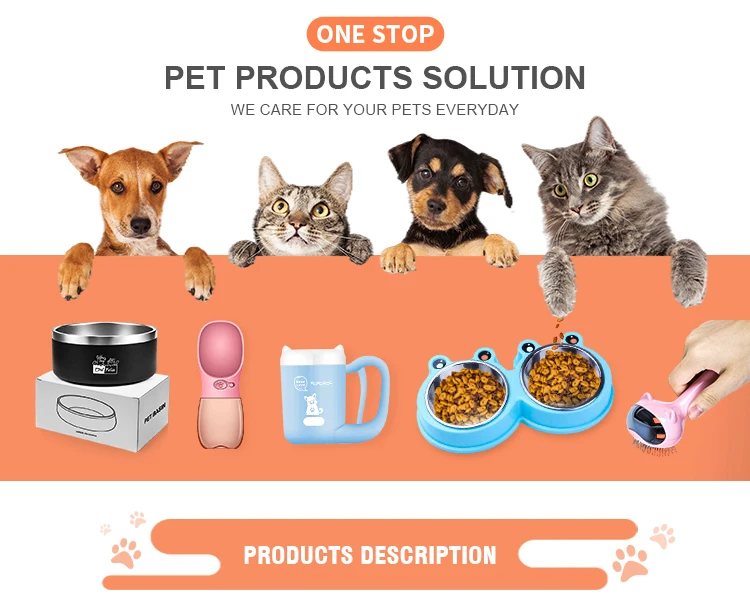 Everich Dog Water Bottle Dog Bowl Feeder 32oz/64oz Wide Mouth Double