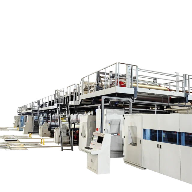 automatic corrugated cardboard production line for 2/3/5/7 layer cardboard
