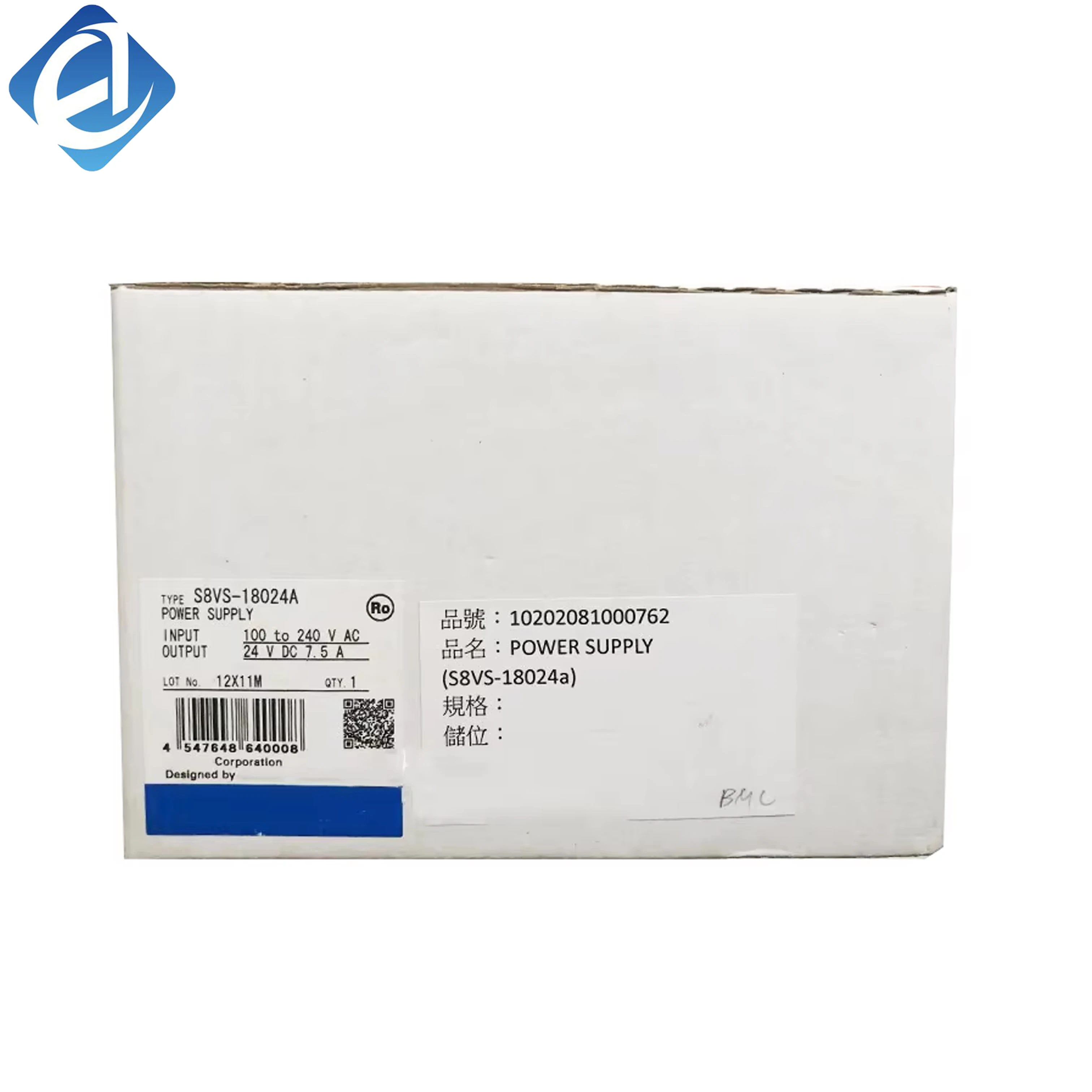 New Original Omron S8VS series switching power supply. It provides stable 24V DC output with high conversion efficiency and comprehensive circuit protection. Widely applied in power supply for PLC, sensors and medium industrial automation control devices.