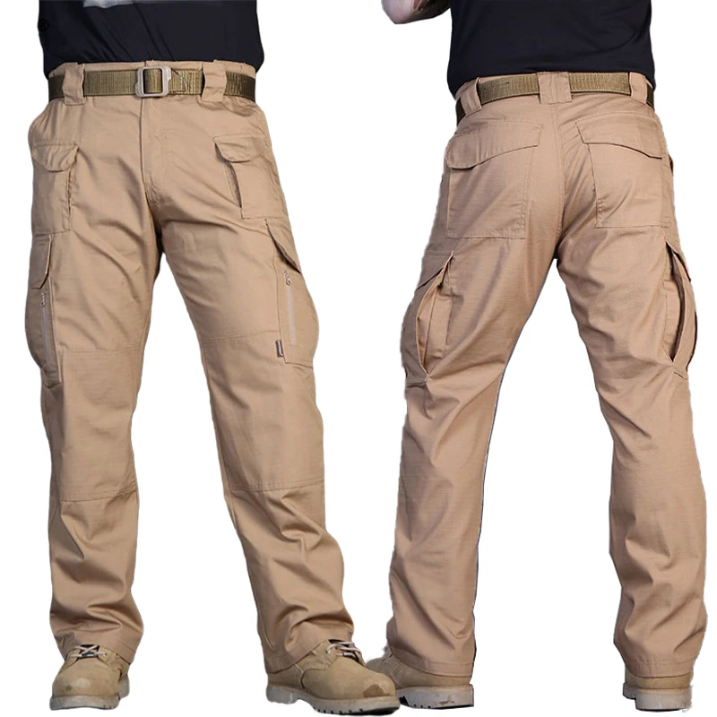 Emersongear Overalls Khaki Tactical Uniform Pants Cargo Combat Uniform ...