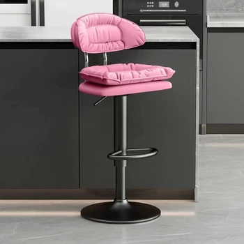 Beauty Salon Equipment Hairdressing Funiture Adjustable Hydraulic Barber Rolling Stool Beauty Chair for Hair Cut